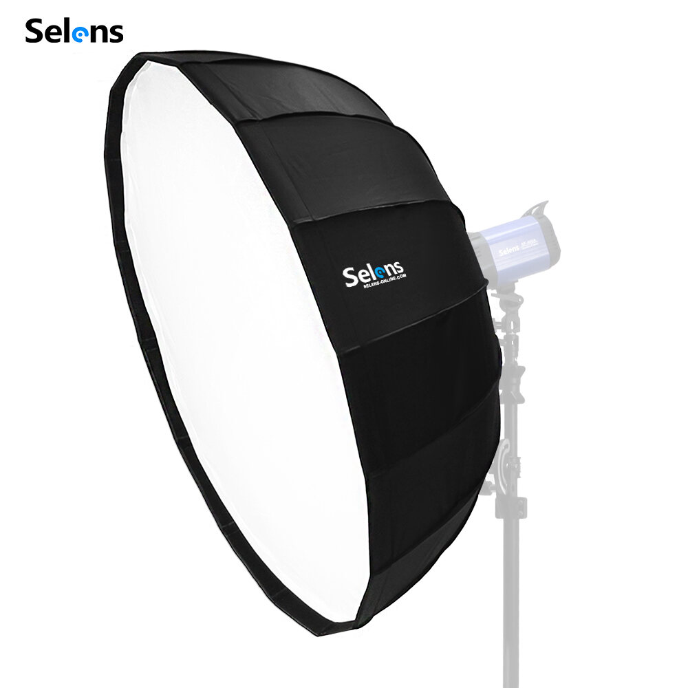 Selens 65cm 105cm Umbrella Hexadecagon Softbox with Bowens Mount and Removable Diffusers, Quick Folding Softbox with Carrying Bag for Photography Studio Speedlite Flash and Monolight