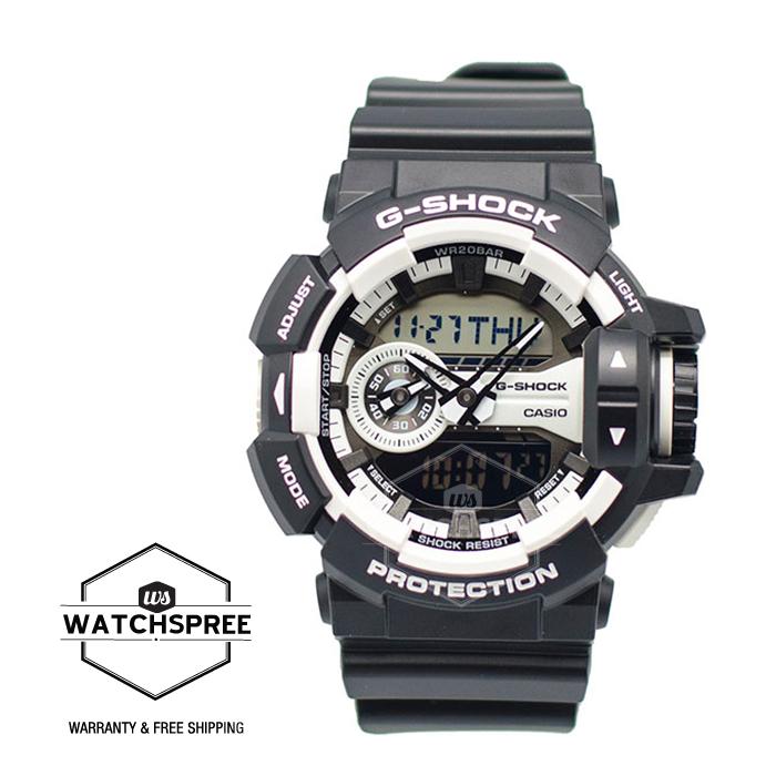 [Watchspree] Casio G-Shock World-Popular Big Case Series Black Resin Band Watch GA400-1A GA-400-1A