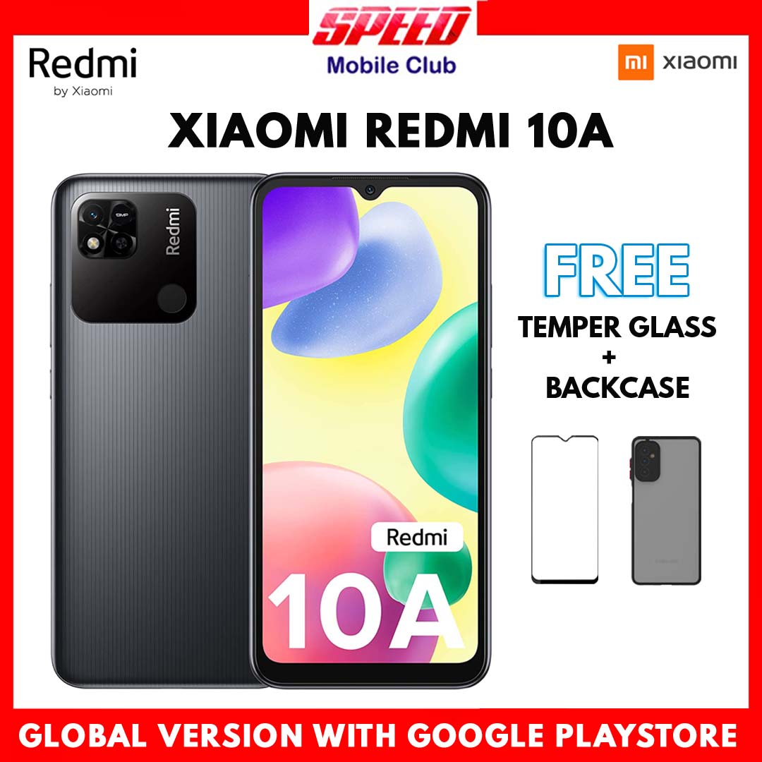 Xiaomi Redmi 10A | 4GB+64GB | 4GB+128GB | 6GB+128GB | Global Rom | Brand New With Warranty | FREE TEMPER GLASS+BACK CASE OR DISCOUNT PRICE