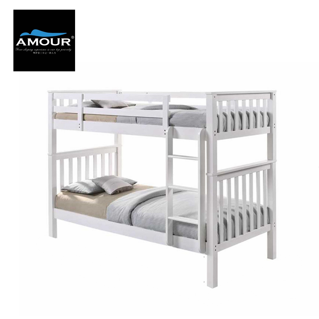 Amour Brand Single Size / Super Single Size Wooden Double Decker bed / Bunk Bed 10 Years warranty.Best in Lazada